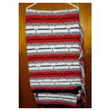 Two hand crocheted Navajo afghans
