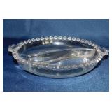 Imperial Glass Candlewick divided relish dish,
