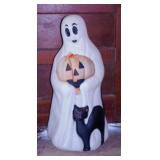 Empire Halloween ghost blow mold w/ Black Cat &