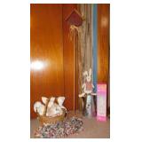 Spring & Easter dï¿½cor including tree birdhouse,