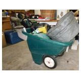 Plastic wheelbarrow - Galvanized tub - Hedge