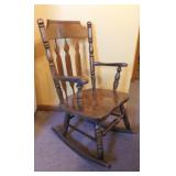 Solid wood arrowback rocker rocking chair, 18'