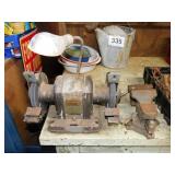 Craftsman 1/3 hp double bench grinder - Bobco 4'