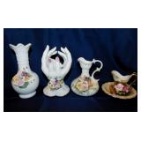 Lefton porcelain figurines including Lady hand