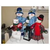 Polar Bear & Snowman home dï¿½cor