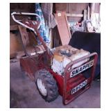 Snapper gas powered rear tine garden tiller,