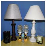 2 table lamps - Emergency lights & more