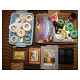 Craft supplies & frames: yard, ribbon & more