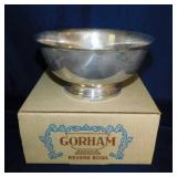 Gorham Revere silverplate bowl in box,