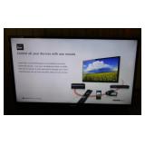 Sony Bravia 40' TV television on stand w/ remote,