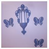 1975 Kitschy 7 pc. Burwood Butterfly wall art in