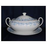 Sheffield Rhapsody soup tureen w/ lid & platter