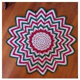 Several vintage hand crocheted doilies