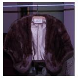 Ladies vintage mocha mink fur cape
