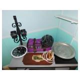 Serving trays - Candle sconce - Battery clock -