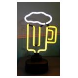 Decorator neon beer mug tabletop light sign,