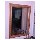 Framed beveled wall mirror, 30' x 42'