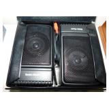 Radio Shack portable amplified speaker set w/