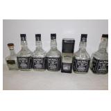 Jack Daniel's glass bottles - Bar Tool storage tin