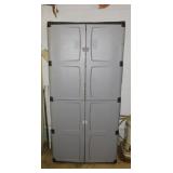 Rubbermaid 4 shelf utility storage cabinet,