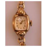 Elgin ladies 10K rolled gold plate case watch,