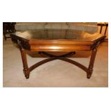 1987 Gordon's solid wood octagon coffee table w/