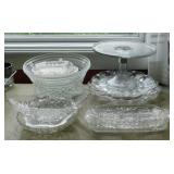 Glassware: Pedestal cake plate stand - Deviled egg