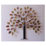Signed Dallas Galbraith hand forged brass tree art