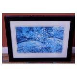 Botanical watercolor print pencil signed &