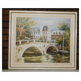Original LePont Neuf Paris France canal oil