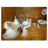 Golden 50th Wedding Anniversary serving