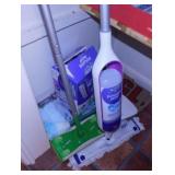 Closet contents: Swiffer Power Mop plus pads -