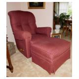 La-Z-Boy rocker recliner & matching ottoman,