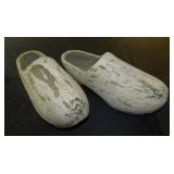 Wooden Dutch clogs, 14' long