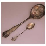 Sterling silver Gorham Lancaster serving spoon,