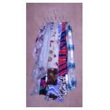 9 nice ladies dress scarves on hanger