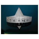 Whitehall aluminum sundial clock