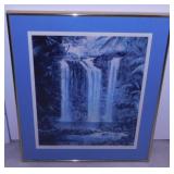 1985 Paradise Falls Maui print pencil signed &