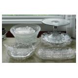 Glassware: Pedestal cake plate stand - Deviled egg