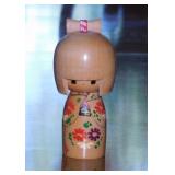 Kitschy 1960's Mitsukoshi wooden doll -