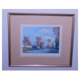 Route de Louveciennes print by Alfred Sisley,