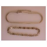 Sterling silver jewelry: 7' chain link bracelet -