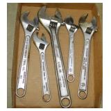 5 adjustable wrenches