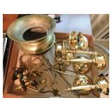 Brass: Spittoon cuspidor, 4.5' tall - Candle