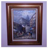 2 original Caroline Burnett impressionist Paris