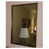 Large framed wall mirror, 25' x 36'