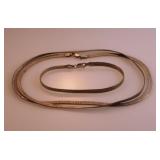 Italy sterling silver herringbone jewelry: