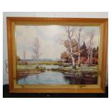 Landscape print w/ frame, 35' x 26.5'