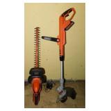 Black & Decker cordless hedge trimmers & weed