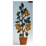 Kitschy Mid Century Sexton cast metal lemon tree